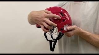 CCM 910 Helmet adjustment [upl. by Adnylem750]