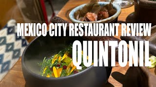 Restaurant review Quintonil [upl. by Annahsal]