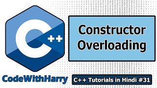 Constructor Overloading In C  C Tutorials for Beginners 31 [upl. by Hgielyak]