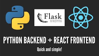 How to Create a Flask  React Project  Python Backend  React Frontend [upl. by Anier779]