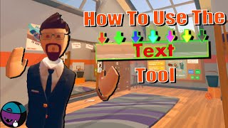 How To Use The Text Tool in Rec Room [upl. by Zennie]