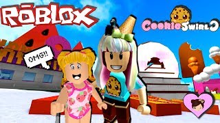 Goldie Meets Cookie Swirl C in Roblox Super Sweet Adventure [upl. by Wallis]