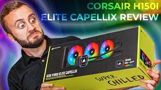 Corsair iCUE H150i Elite Capellix Review More RGB  Commander CORE [upl. by Nadaba]