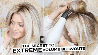 The Secret to EXTREME Volume Blowouts  with NO Frizz [upl. by Ahsinrev]