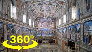 Sistine Chapel 360° 4K [upl. by Ayatan]