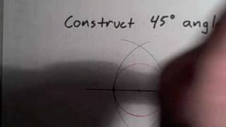 Construct a 45 angle [upl. by Stephan334]