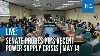 LIVE Senate probes PHs recent power supply crisis  May 14 [upl. by Livvyy]