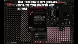 LAST EPOCH HOW TO DUPE NEW METHOD [upl. by Cacilia709]