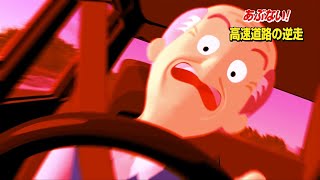 拡大版 『あぶない！ 高速道路の逆走』（高画質化処理あり） [upl. by Odnolor675]