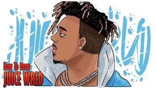 How To Draw JUICE WRLD step by step [upl. by Girardi]