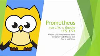 Prometheus  Goethe Analyse und Interpretation [upl. by Calder]