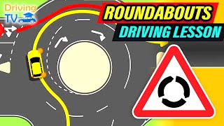 FULL DRIVING LESSON IN ROUNDABOUTS [upl. by Coltson]