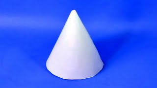 How To Make A Paper 3D Cone  Easy Figures [upl. by Gruchot95]