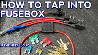 HOW TO SAFELY TAP INTO THE CAR FUSEBOX [upl. by Risley]