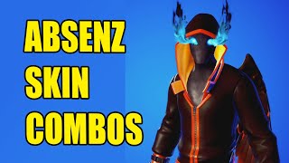 ABSENZ SKIN BEST COMBOS in Fortnite [upl. by Dory]