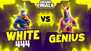 White444 🐰 Vs Genius 🔥  Free Fire 1 vs 1 Championship Grand Final [upl. by Eille695]