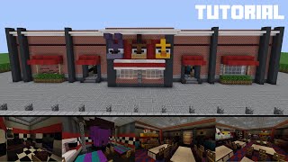 Minecraft Tutorial How To Build Freddy Fazbears Pizza Restaurant Part 1 [upl. by Haslett]