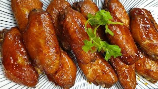 Very Easy Oven Baked Honey Soy Chicken Wings 蜜烤鸡翅 [upl. by Damha350]