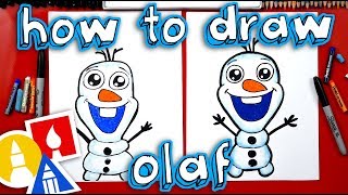 How To Draw Olaf From Disney Frozen [upl. by Aiyram]