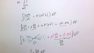 Material derivative and Leibniz rule [upl. by Maddy]