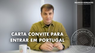 CARTA CONVITE PARA ENTRAR EM PORTUGAL [upl. by Rollecnahc]