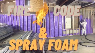 Fire Code and Spray Foam Insulation  Simple Overview with Examples [upl. by Yntruoc]