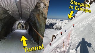 The TUNNEL RUN in Alpe DHuez How to Ski it [upl. by Jamieson]