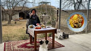 Delicious BOZBASH Recipe  Azerbaijan Village Food [upl. by Geanine900]