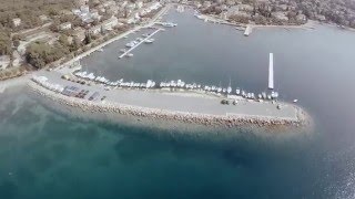 Malinska  Otok Krk  Hrvatska  Croatia  Aerial video  4K [upl. by Pepper]