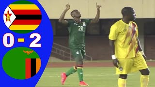 Zimbabwe vs Zambia 0  2  All Goals amp Highlights  African Cup of Nations Qualifiers 2021 [upl. by Querida]