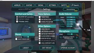 VRchat  Sound And Microphone Settings [upl. by Nigen]