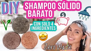 SHAMPOO SÓLIDO DIY  SOLO 4 INGREDIENTES  FÁCIL VEGANO  Mixi [upl. by Leiand]