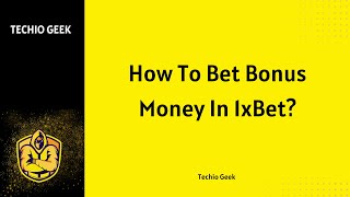 How To Bet Bonus Money In 1xBet [upl. by Nollahp]