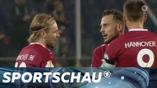 DFBPokal Hannover zerlegt Düsseldorf  Sportschau [upl. by Robinett371]