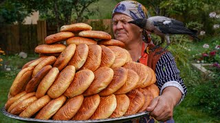 Traditional Azerbaijani Flatbreads Karabakh Ketesi [upl. by Tteragram742]