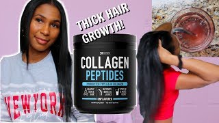 We Started Using COLLAGEN For Hair Growth Routine  5 Easy Ways [upl. by Irtemed]