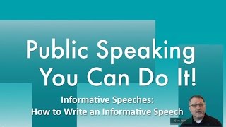 Effective Techniques for Delivering an Informative Speech [upl. by Aizirk]