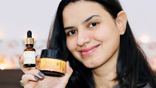 Kama Ayurveda kumkumadi Miraculous Beauty fluid and Kumkumadi brightening scrub Review and Demo [upl. by Alamak133]