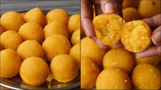 If You Have 1 Cup Chickpeas At Home You Can Make This Homemade Motichur Laddu  Laddu Sweets Recipe [upl. by Notlimah742]