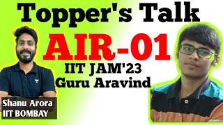 IIT JAM AIR 1 Interview  IIT JAM TOPPER interview  preparation tips from IIT JAM topper [upl. by Corabella]