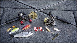 Baitcaster vs Spinning Reel Fishing LURE Selections CRUCIAL To Understand [upl. by Ladnyk]