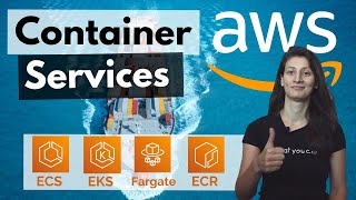 Containers on AWS Overview ECS  EKS  Fargate  ECR [upl. by Killie]