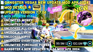 NEW UPDATE Gangstar Vegas Mod Apk v770d Latest Version 2024  Unlimited Money amp Unlock Vip 10 [upl. by Ankney371]