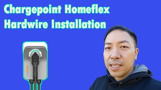 Level 2 EV Charger Hardwire Install Chargepoint Homeflex [upl. by Traggat]