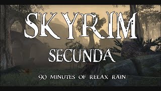 Skyrim  Secunda rainy 15 hour extended version [upl. by Rives]