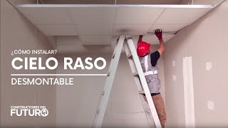 ¿Cómo instalar Cielo Raso desmontable [upl. by Viviene]