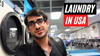 My First Time Doing Laundry at Laundromat in USA  New York US [upl. by Medin622]