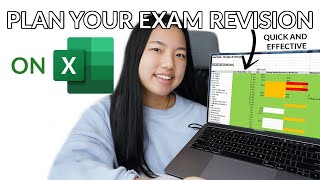 How I schedule  track my EXAM REVISION  free template [upl. by Silvana]