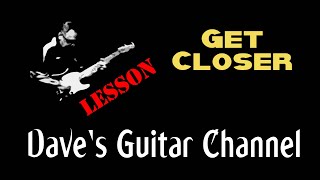 LESSON  Get Closer by Seals amp Crofts [upl. by Alram]