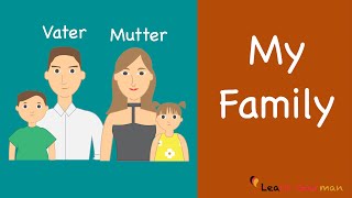 Learn German  German Speaking  Meine Familie  My Family  Sprechen  A1 [upl. by Koch]